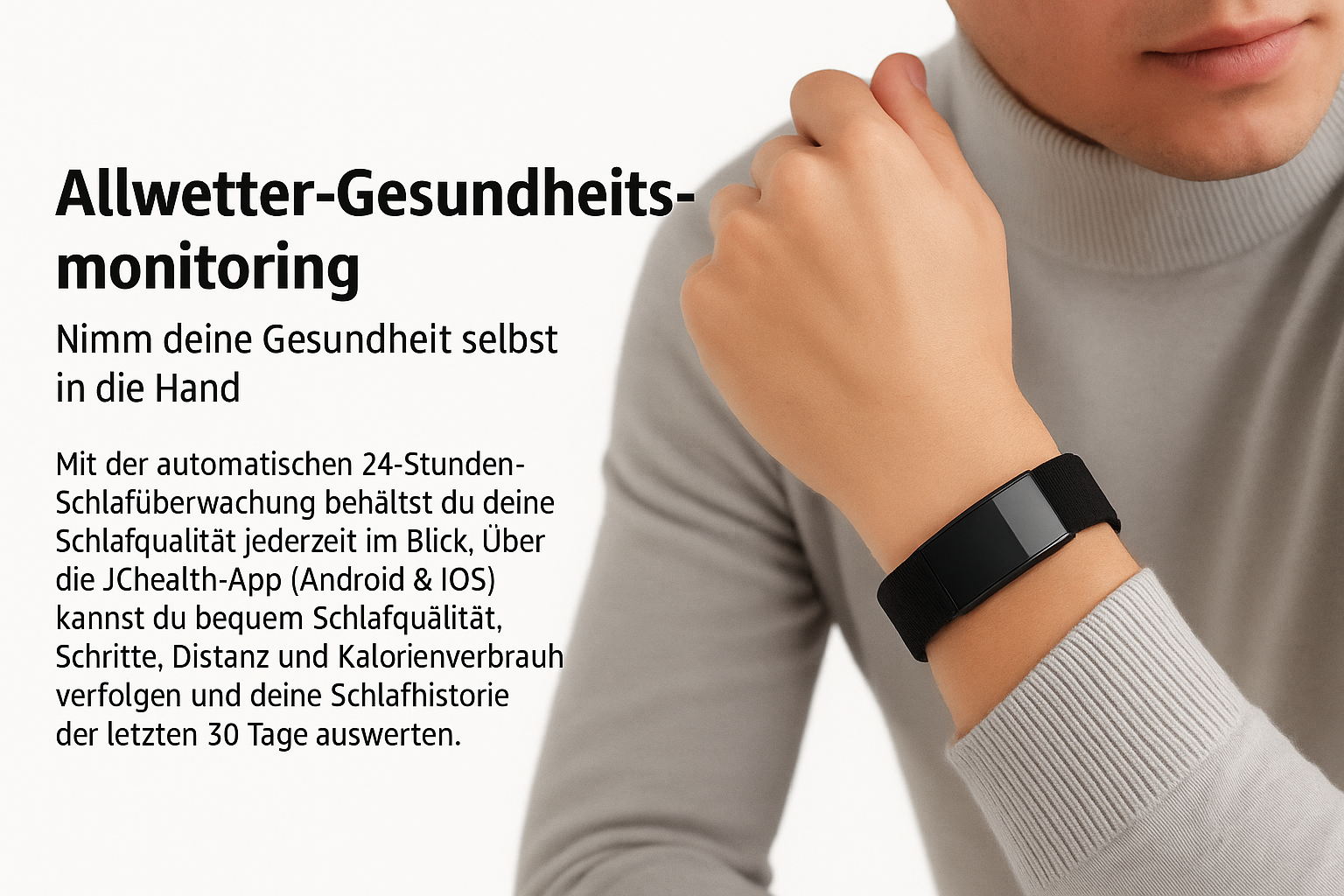 ECHOORIA™ PulseBand – Smart Health Fitness & Schlaf-Tracker