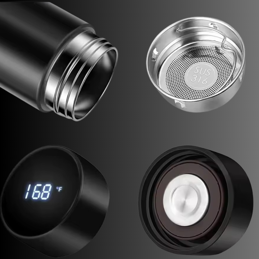 Smart Thermo-Flasche mit Temperaturanzeige