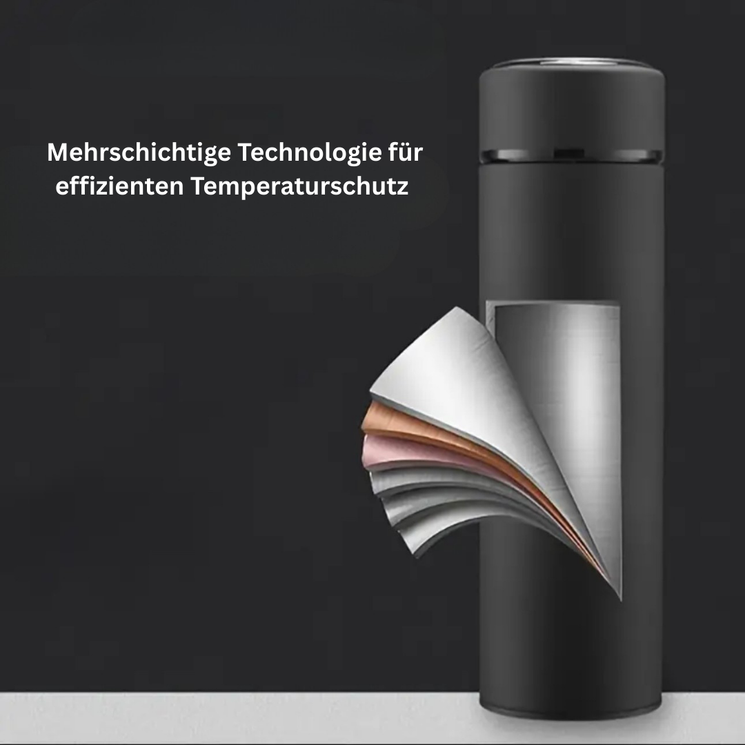 Smart Thermo-Flasche mit Temperaturanzeige
