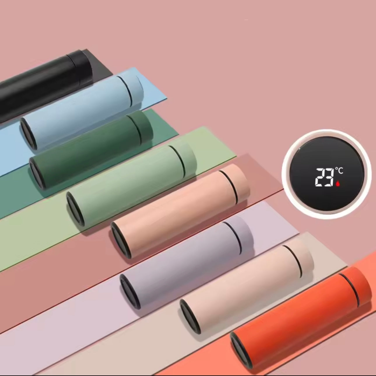 Smart Thermo-Flasche mit Temperaturanzeige