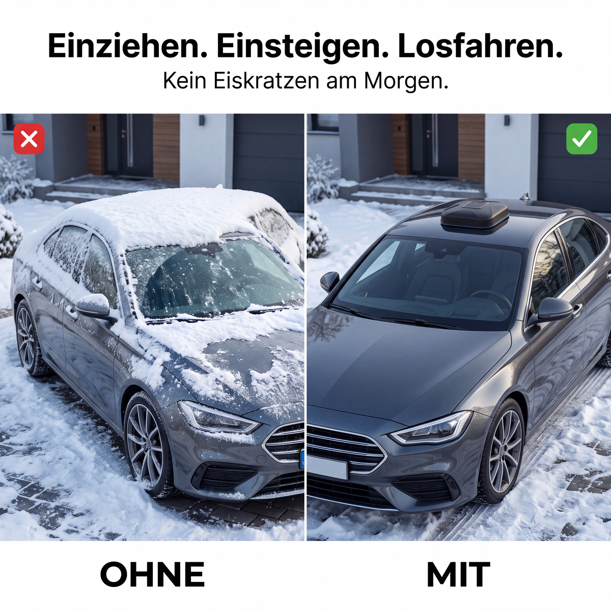 Solarbetriebene, vollautomatische Smart-Autoabdeckung