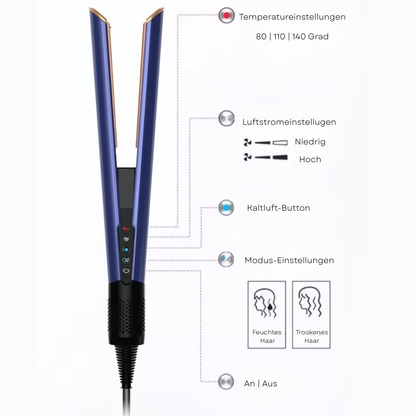 ECHOORIA  2-in-1 Föhn & Glätteisen