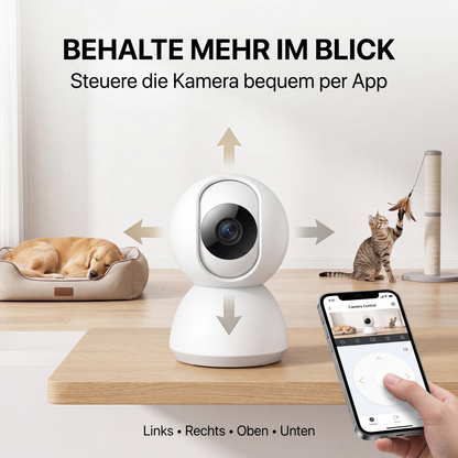 Echooria™ PetWatch Pro - Smarte WLAN-Hundekamera mit Nachtsicht & App-Steuerung
