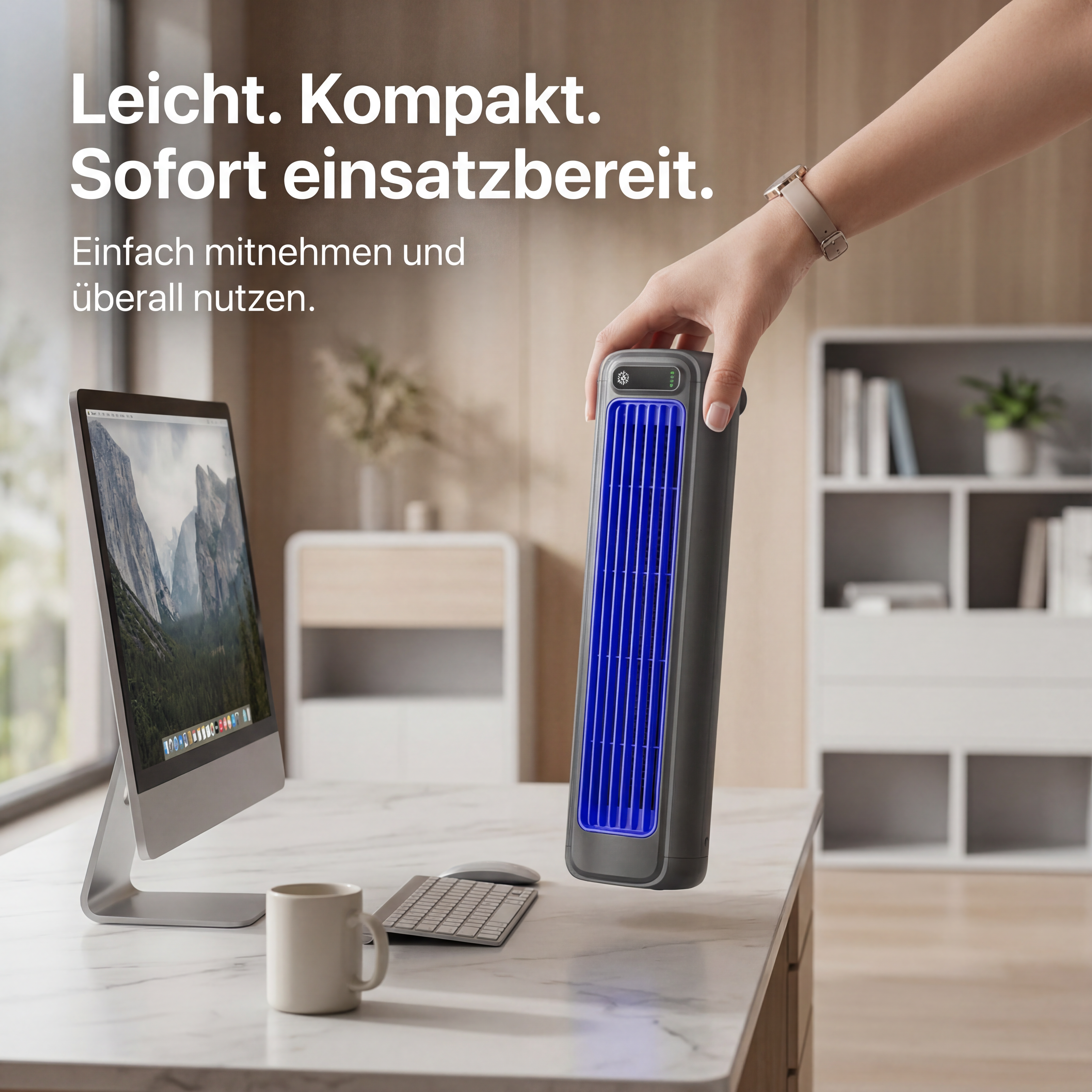 ECHOORIA AirFlow Pro™ – Kabelloser Wandventilator