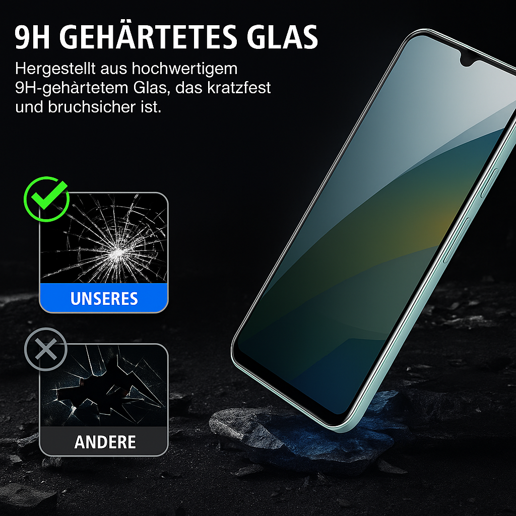 Samsung Panzerglas mit Sichtschutz