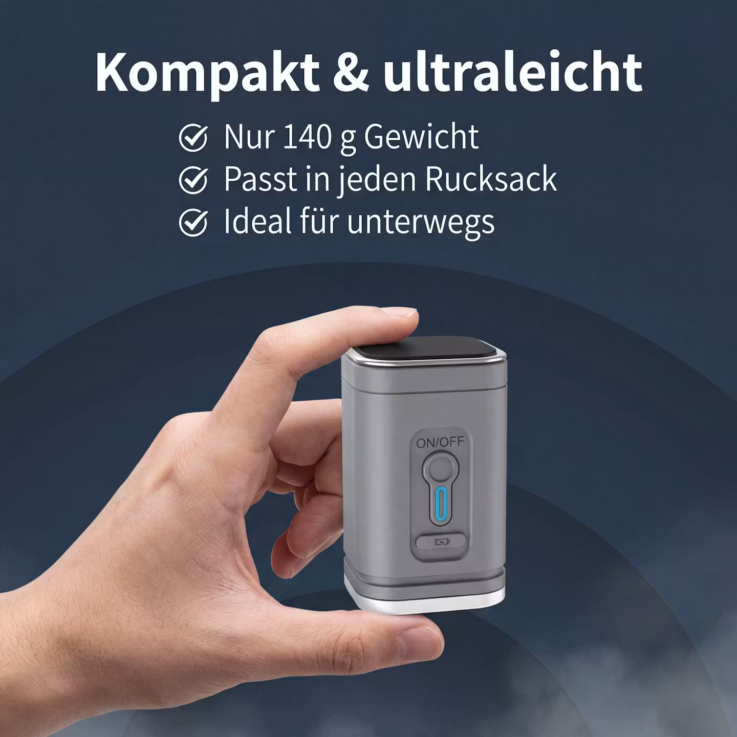 ECHOORIA AirPump Pro™ – Kabellose 4-in-1 Mini-Luftpumpe