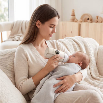 Kabelloser Babyflaschenwärmer mit 6 Temperaturstufen