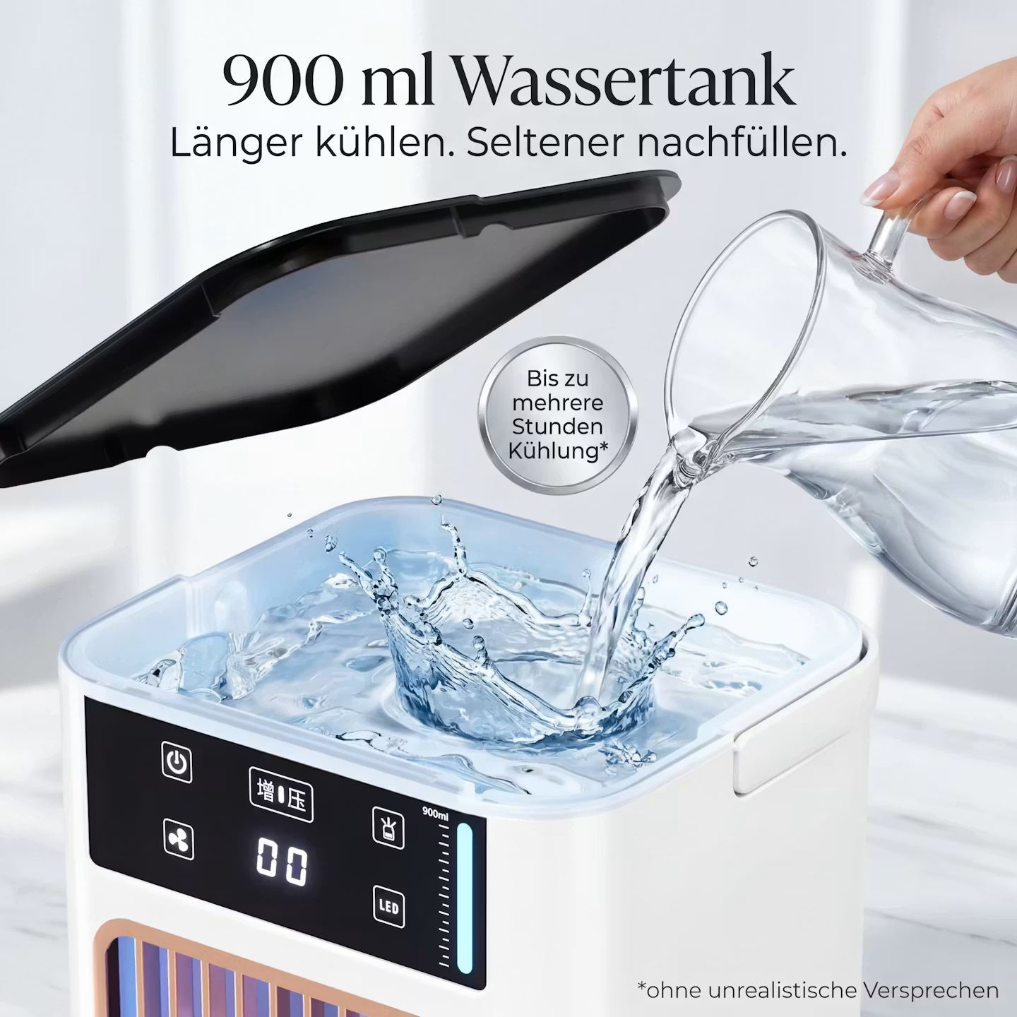 ECHOORIA CoolMist Pro™ – Kühlender Luftbefeuchter & Tischventilator