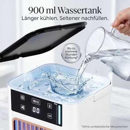 ECHOORIA CoolMist Pro™ – Kühlender Luftbefeuchter & Tischventilator