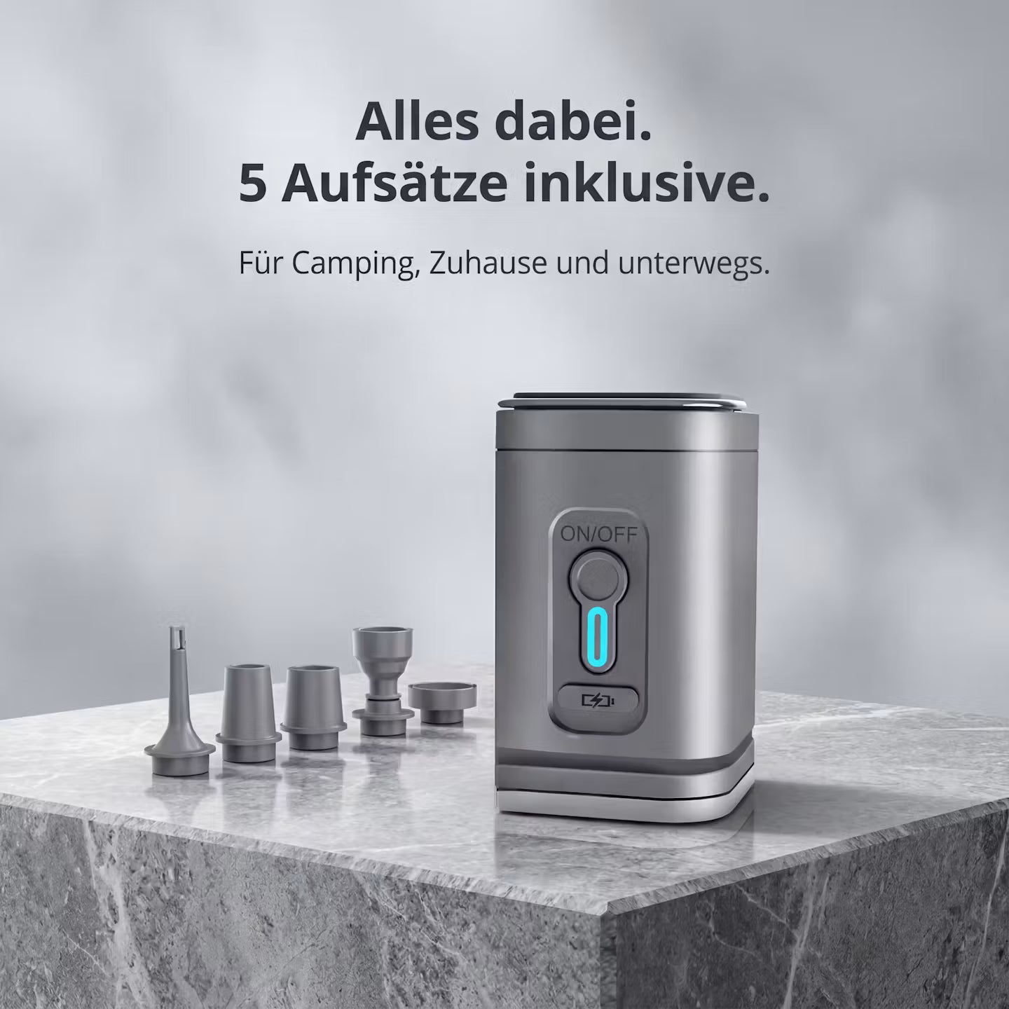 ECHOORIA AirPump Pro™ – Kabellose 4-in-1 Mini-Luftpumpe