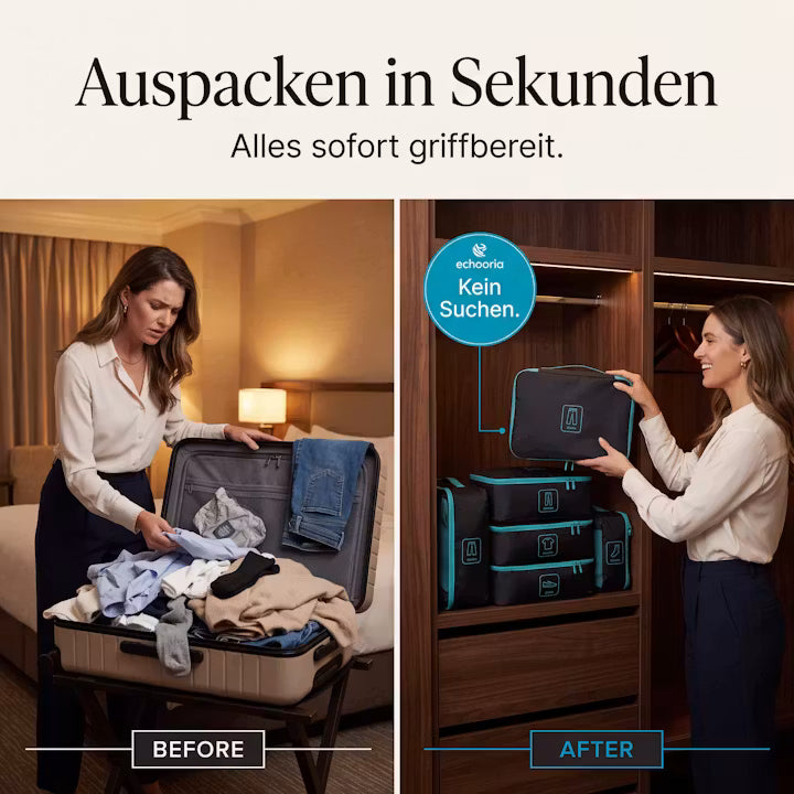 ECHOORIA PackPro | Koffer-Organizer mit Kompression