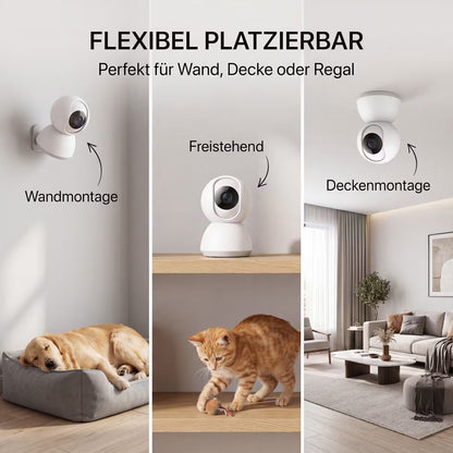 Echooria™ PetWatch Pro - Smarte WLAN-Hundekamera mit Nachtsicht & App-Steuerung
