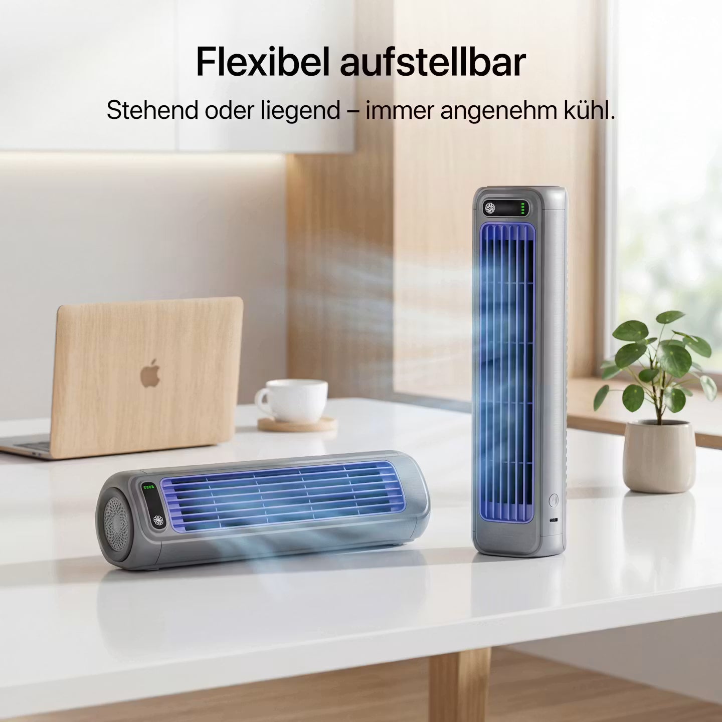 ECHOORIA AirFlow Pro™ – Kabelloser Wandventilator