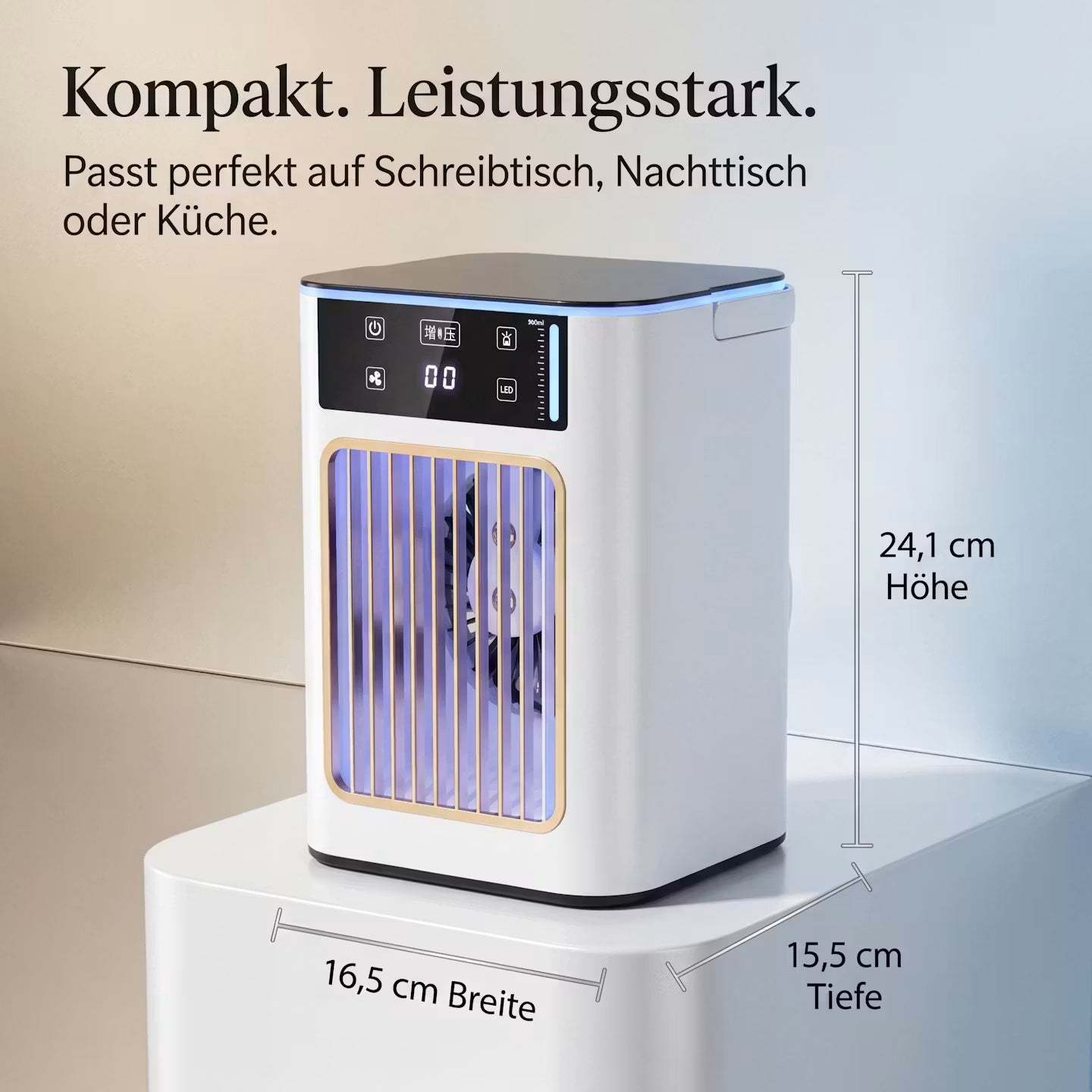 ECHOORIA CoolMist Pro™ – Kühlender Luftbefeuchter & Tischventilator