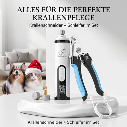 Elektrischer Krallenschleifer mit LED-Licht für Hunde & Katzen