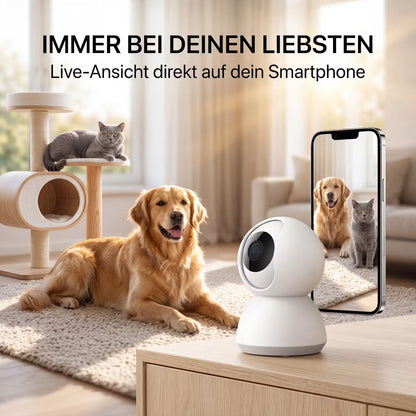 Echooria™ PetWatch Pro - Smarte WLAN-Hundekamera mit Nachtsicht & App-Steuerung
