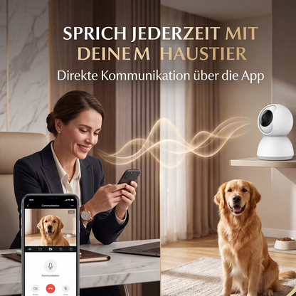 Echooria™ PetWatch Pro - Smarte WLAN-Hundekamera mit Nachtsicht & App-Steuerung