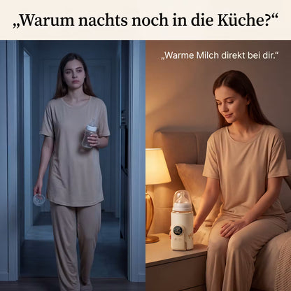 Kabelloser Babyflaschenwärmer mit 6 Temperaturstufen