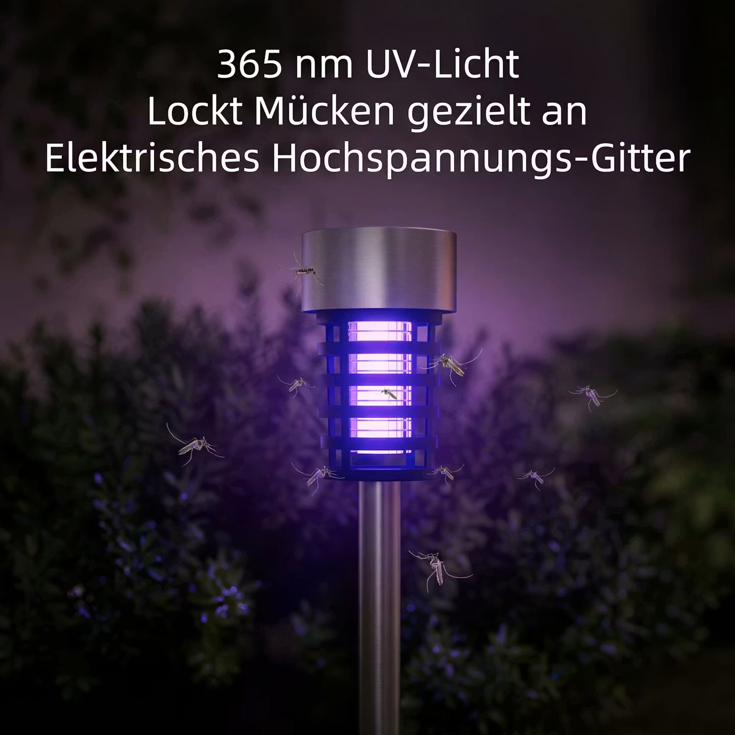 Solar-Mückenfalle für Garten & Terrasse