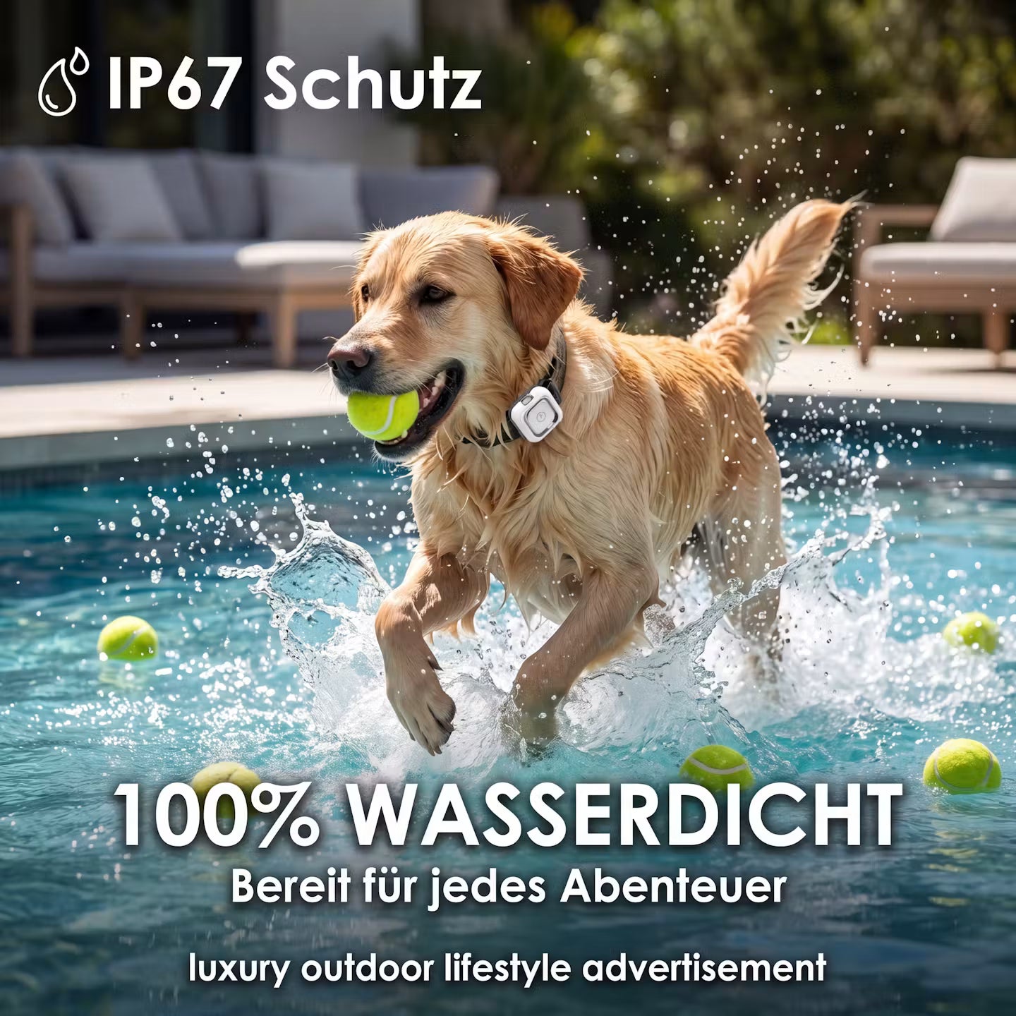 GPS-Tracker Halsband für Hunde & Katzen