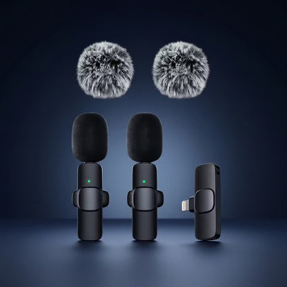 Kabelloses mini Ansteckmikro für IOS & Android