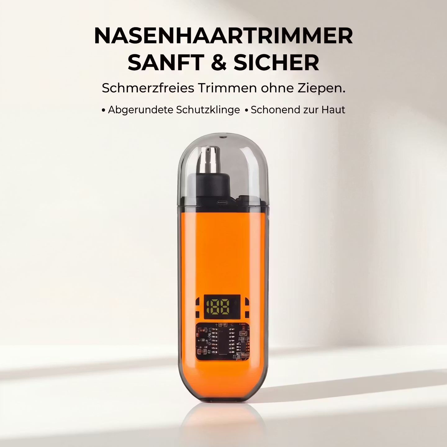 Nasenhaartrimmer mit Digitalanzeige