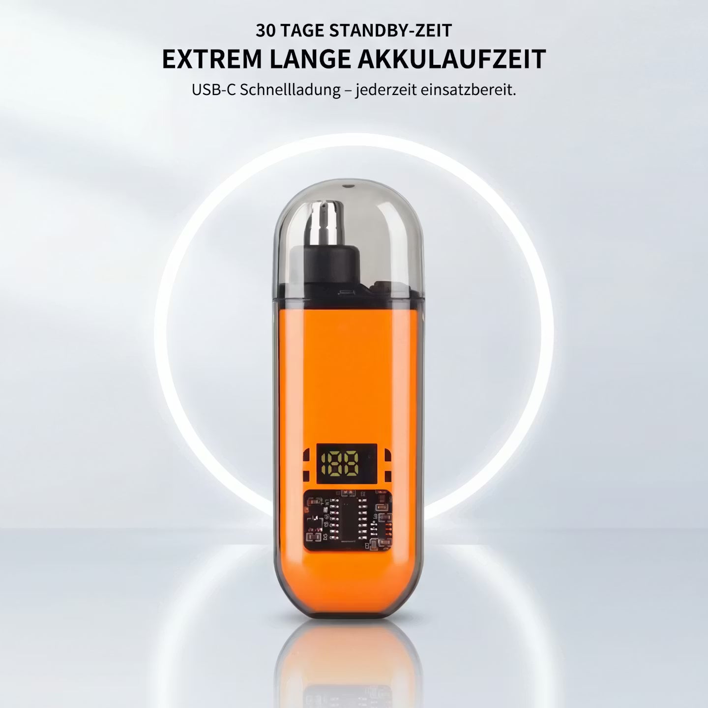 Nasenhaartrimmer mit Digitalanzeige