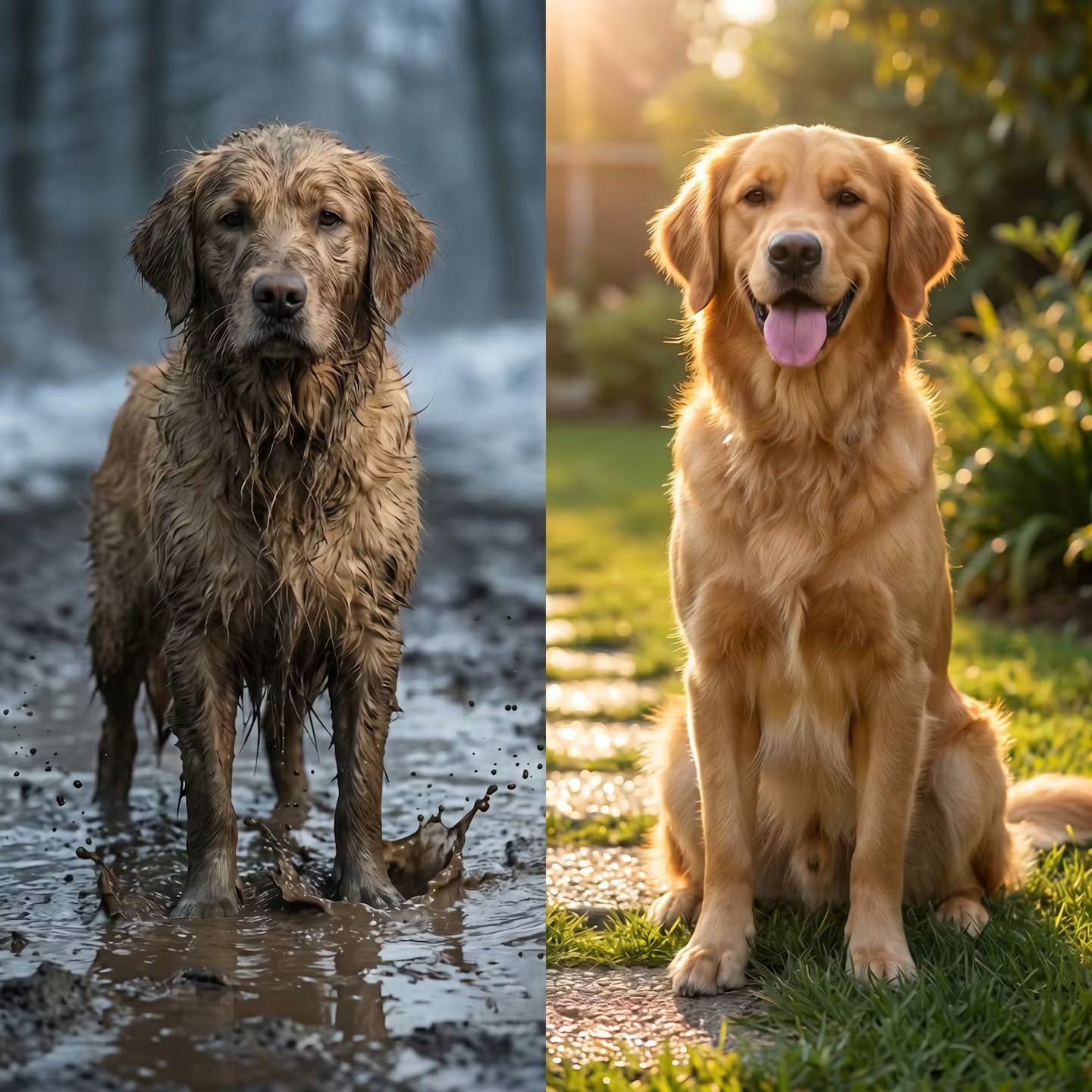 2-in-1 Hundedusche mit Shampoo-Spender