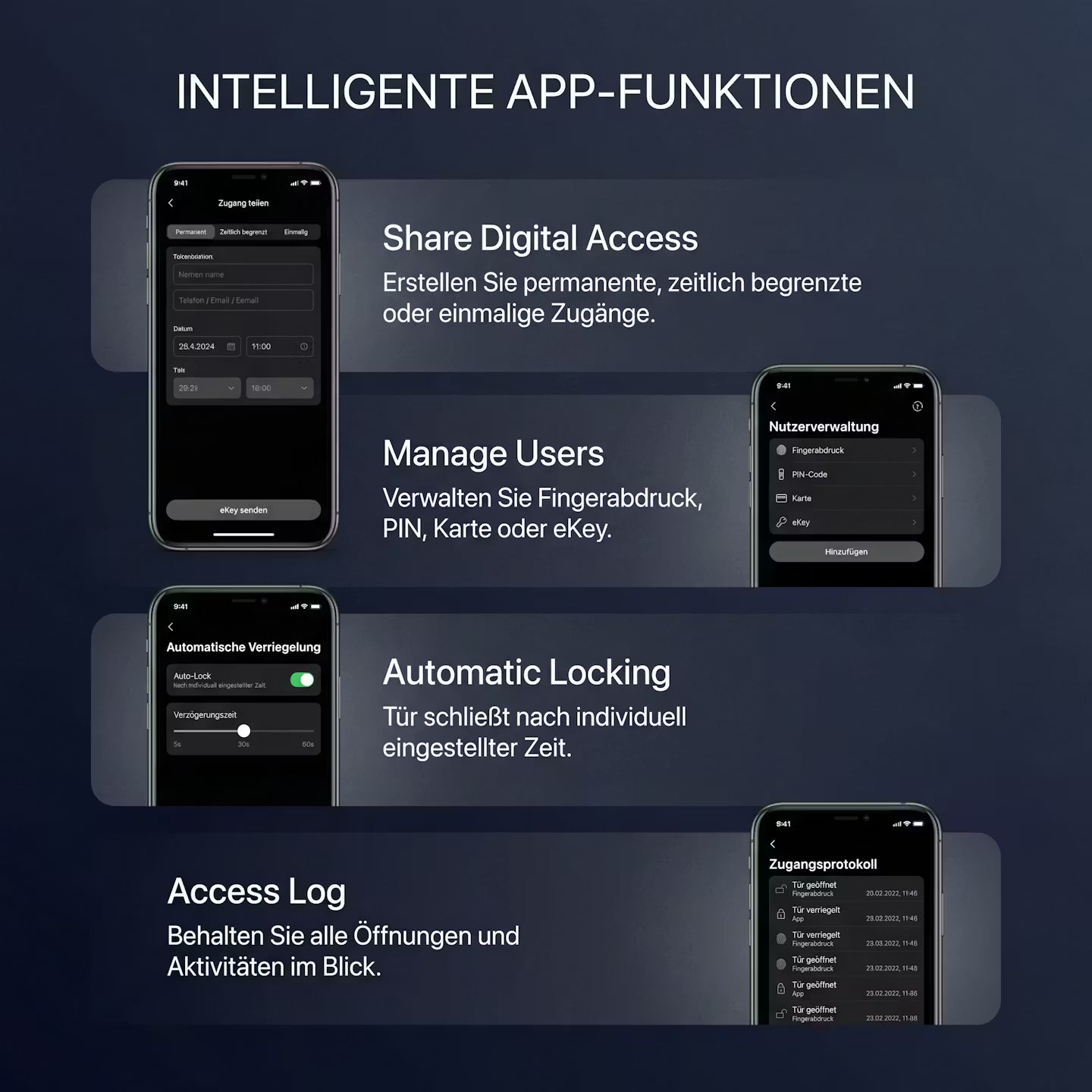 Smart Fingerprint Türschloss