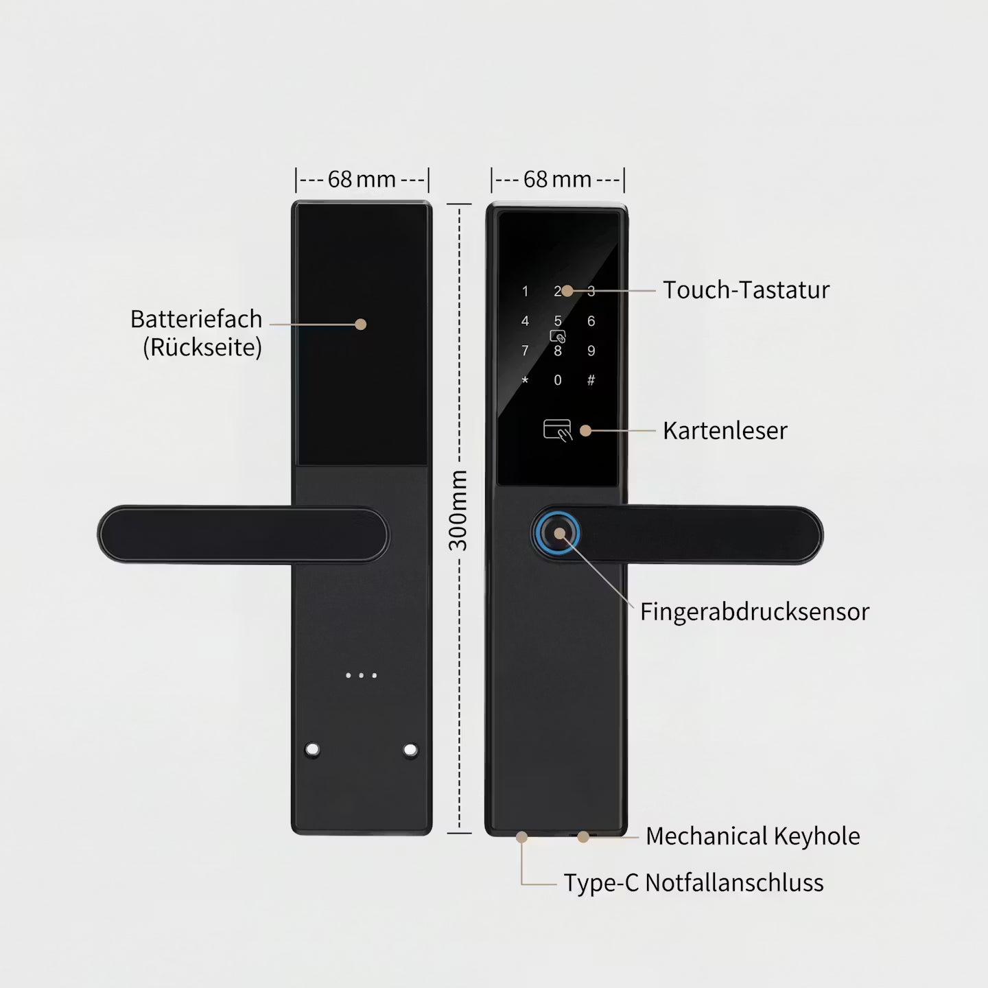 Smart Fingerprint Türschloss