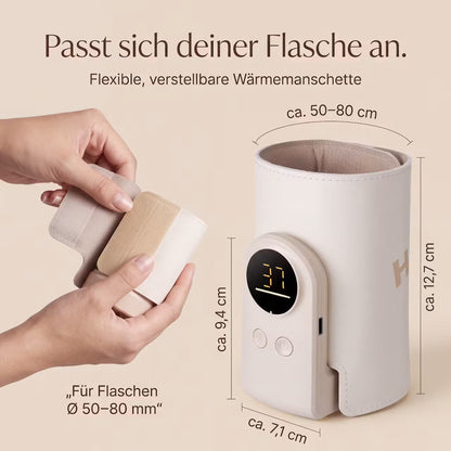 Kabelloser Babyflaschenwärmer mit 6 Temperaturstufen