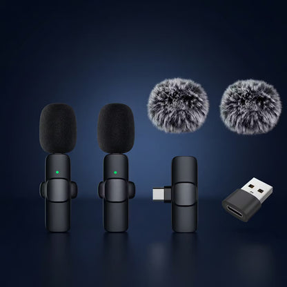 Kabelloses mini Ansteckmikro für IOS & Android