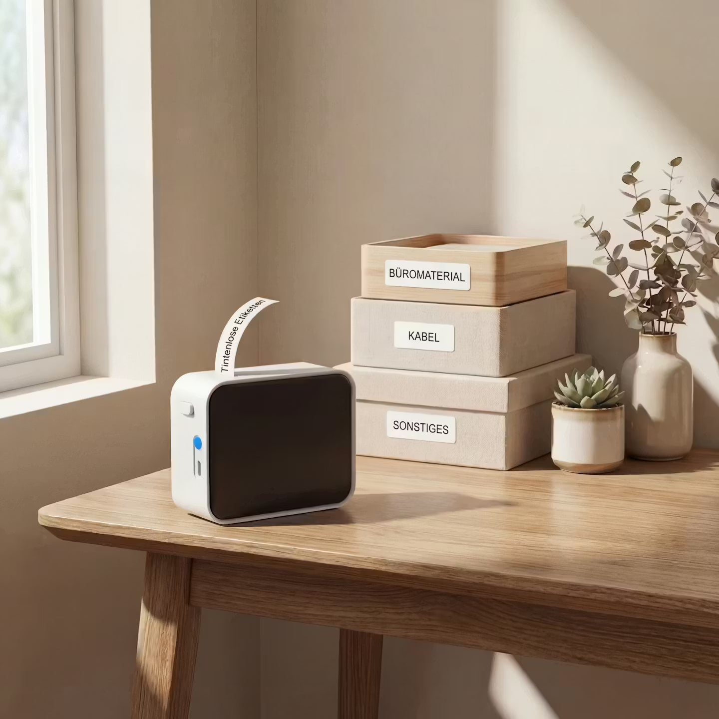 Tragbarer Bluetooth Etikettendrucker