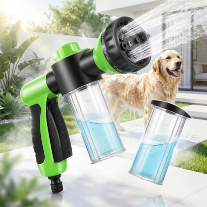 2-in-1 Hundedusche mit Shampoo-Spender