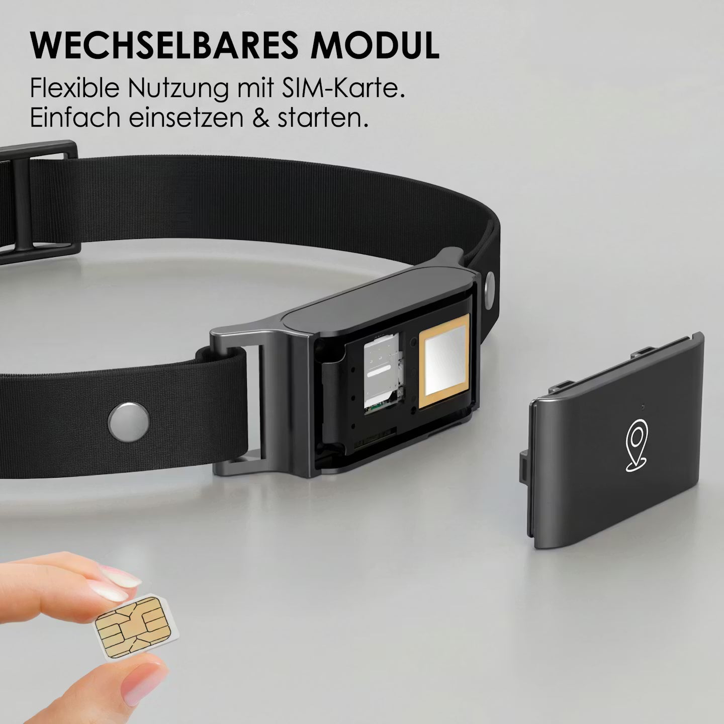 GPS-Tracker Halsband für Hunde & Katzen