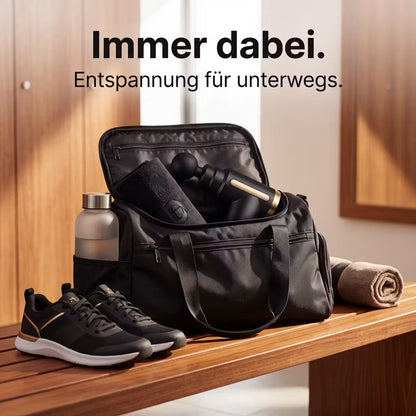Elektrische Massagepistole mit 4 Aufsätzen