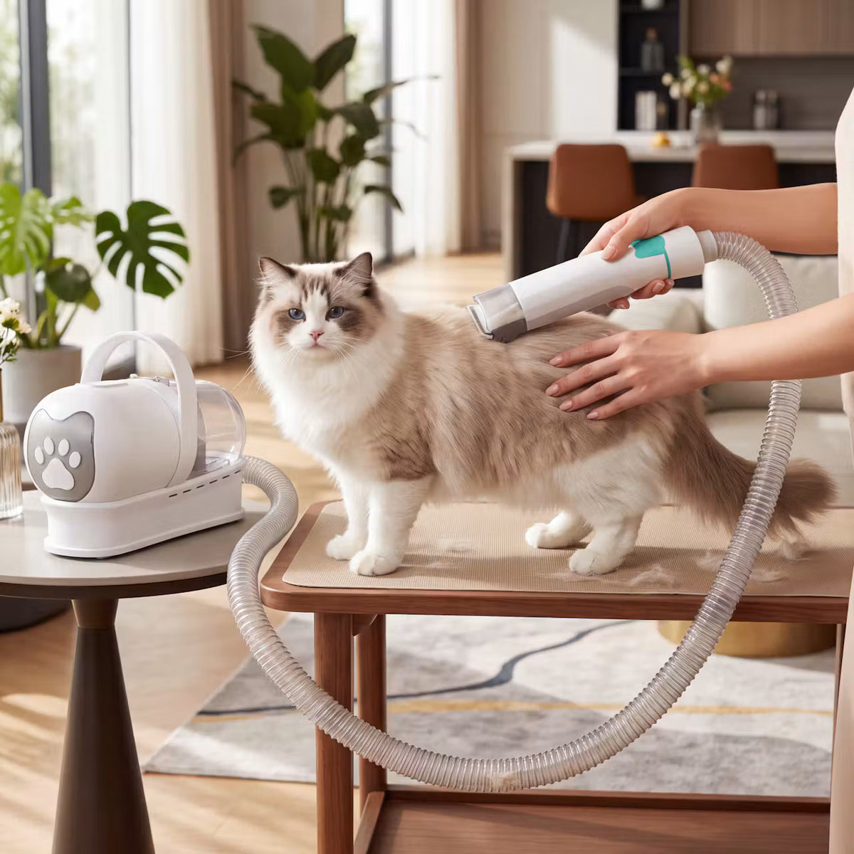 7-in-1 – Tierhaar-Pflegeset mit Sauger