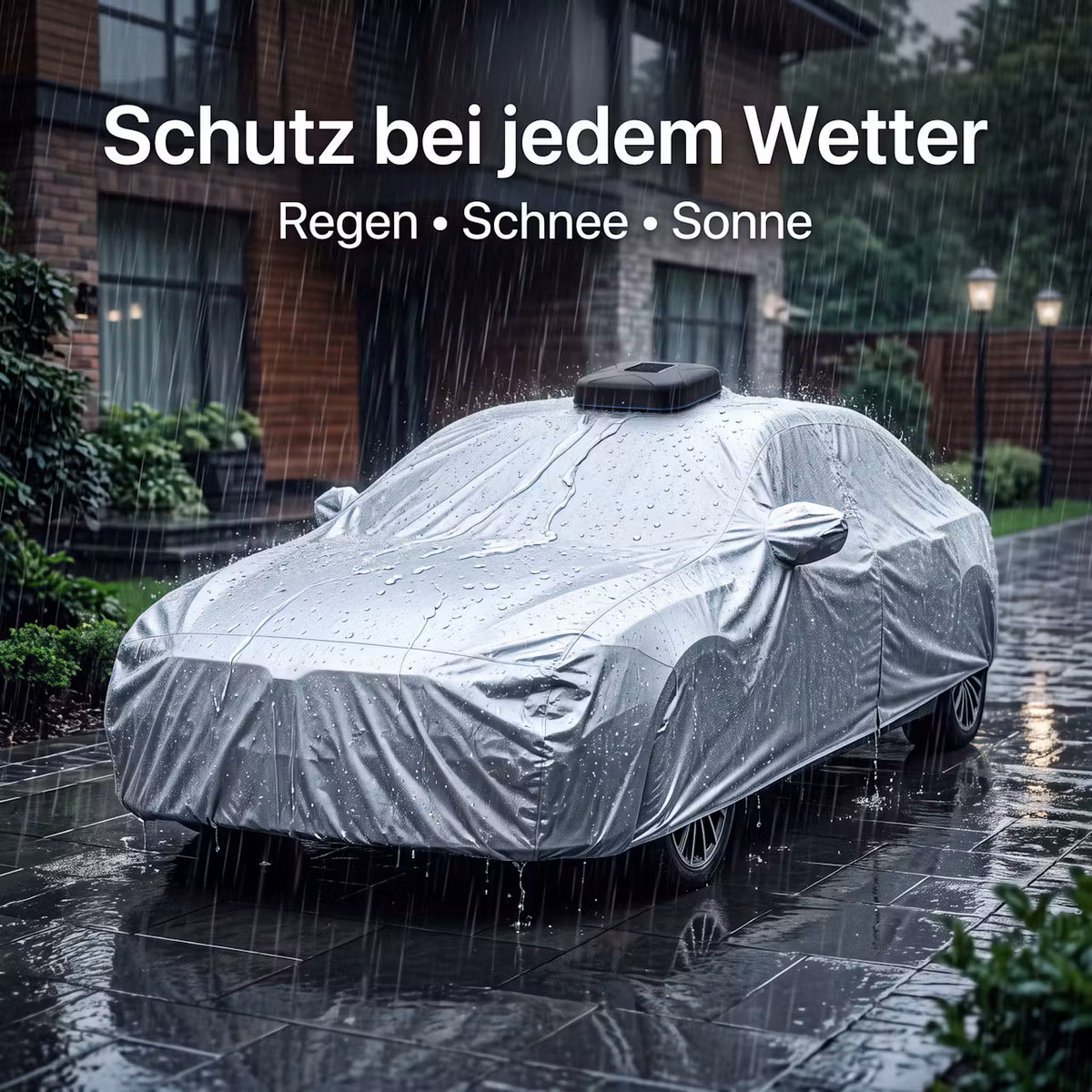 Solarbetriebene, vollautomatische Smart-Autoabdeckung
