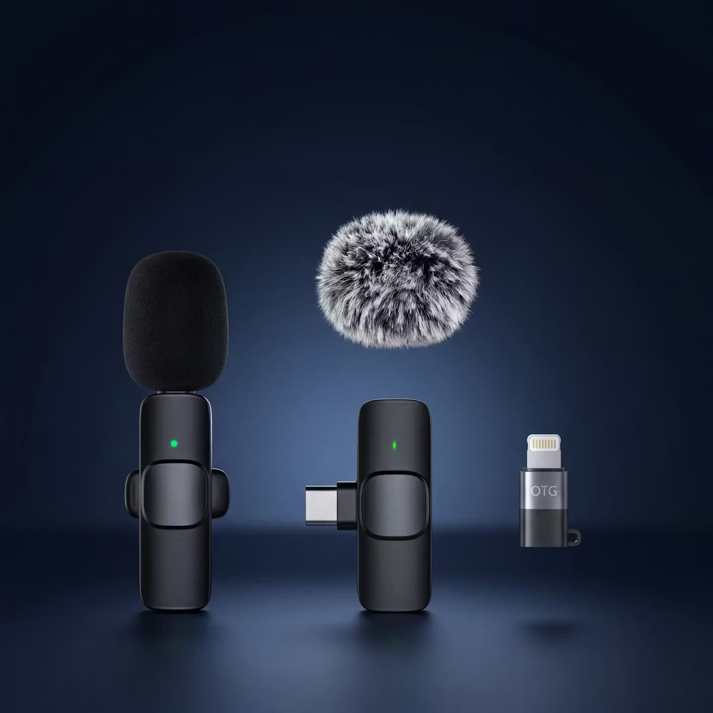 Kabelloses mini Ansteckmikro für IOS & Android