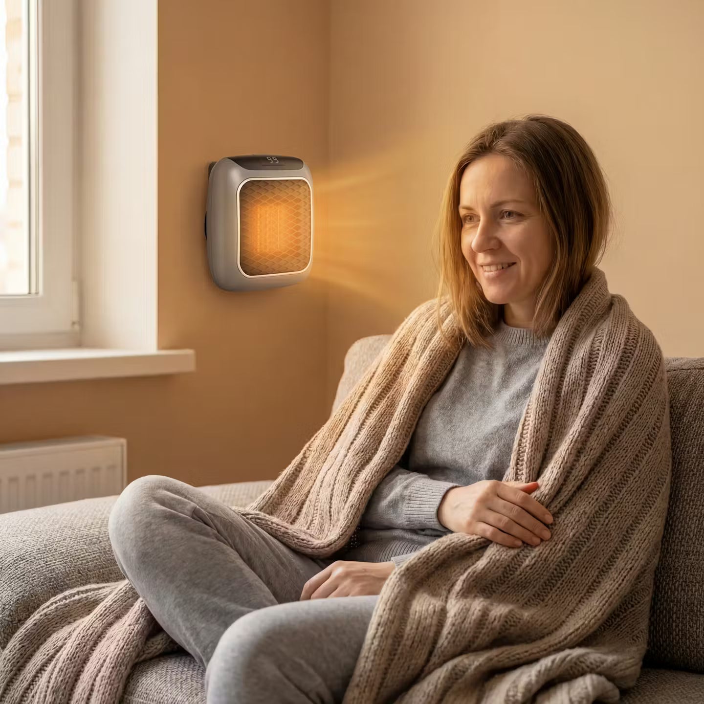 MiniHeat Pro Wand-Heizlüfter