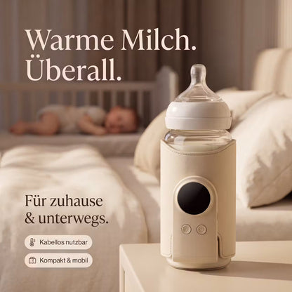Kabelloser Babyflaschenwärmer mit 6 Temperaturstufen