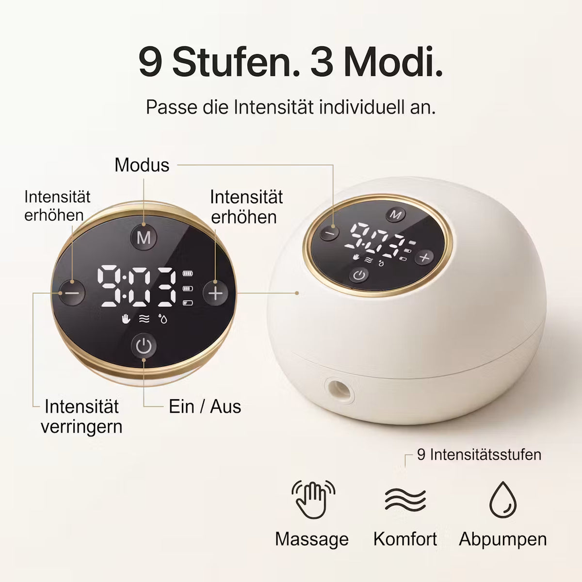 Tragbare Hände-frei Milchpumpe