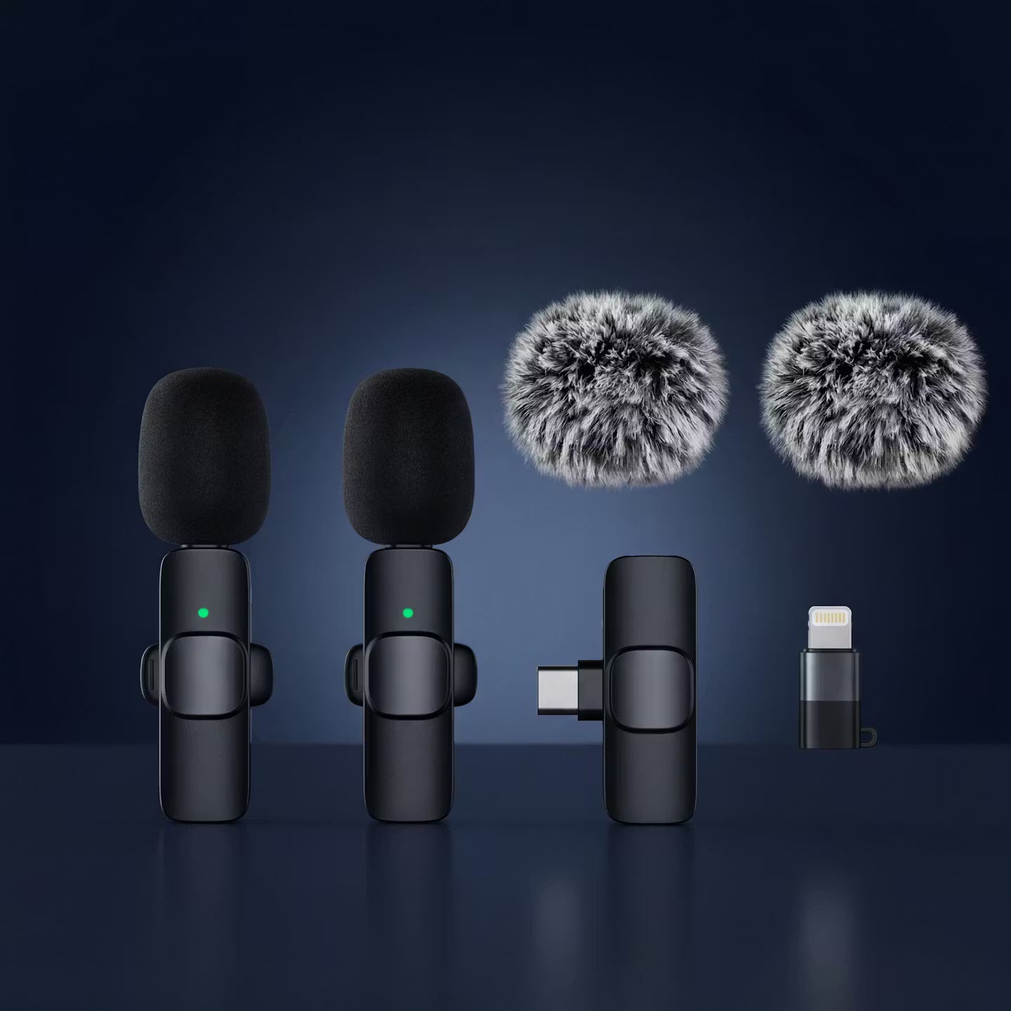 Kabelloses mini Ansteckmikro für IOS & Android