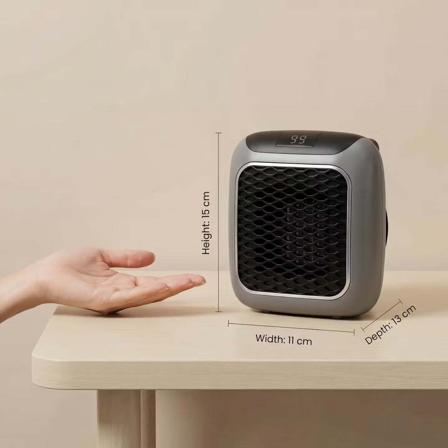 MiniHeat Pro Wand-Heizlüfter