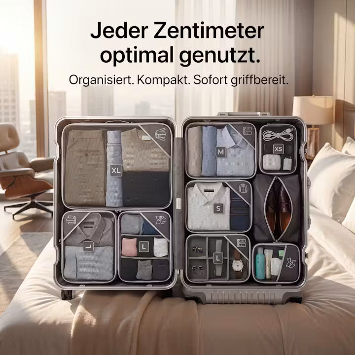 ECHOORIA PackPro | Koffer-Organizer mit Kompression