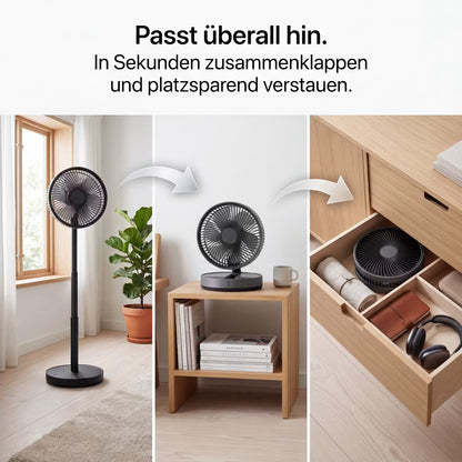 ECHOORIA FlexBreeze™ – Kabelloser 4-in-1 Standventilator