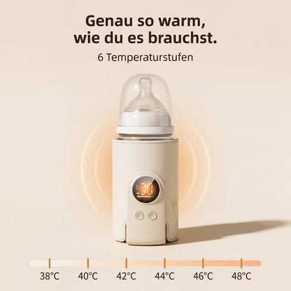 Kabelloser Babyflaschenwärmer mit 6 Temperaturstufen