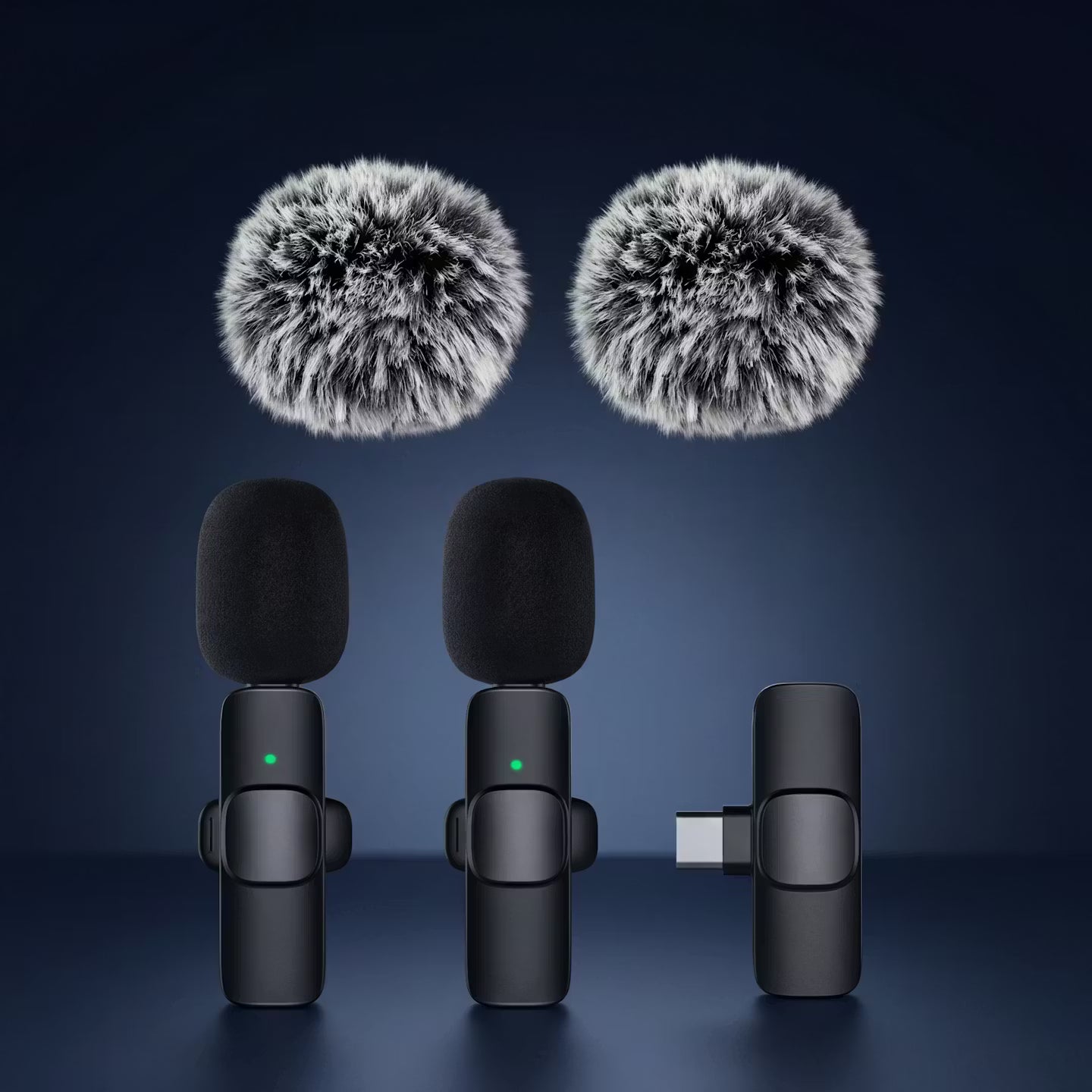 Kabelloses mini Ansteckmikro für IOS & Android