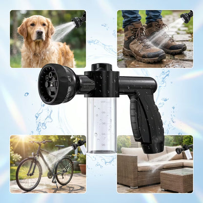 2-in-1 Hundedusche mit Shampoo-Spender
