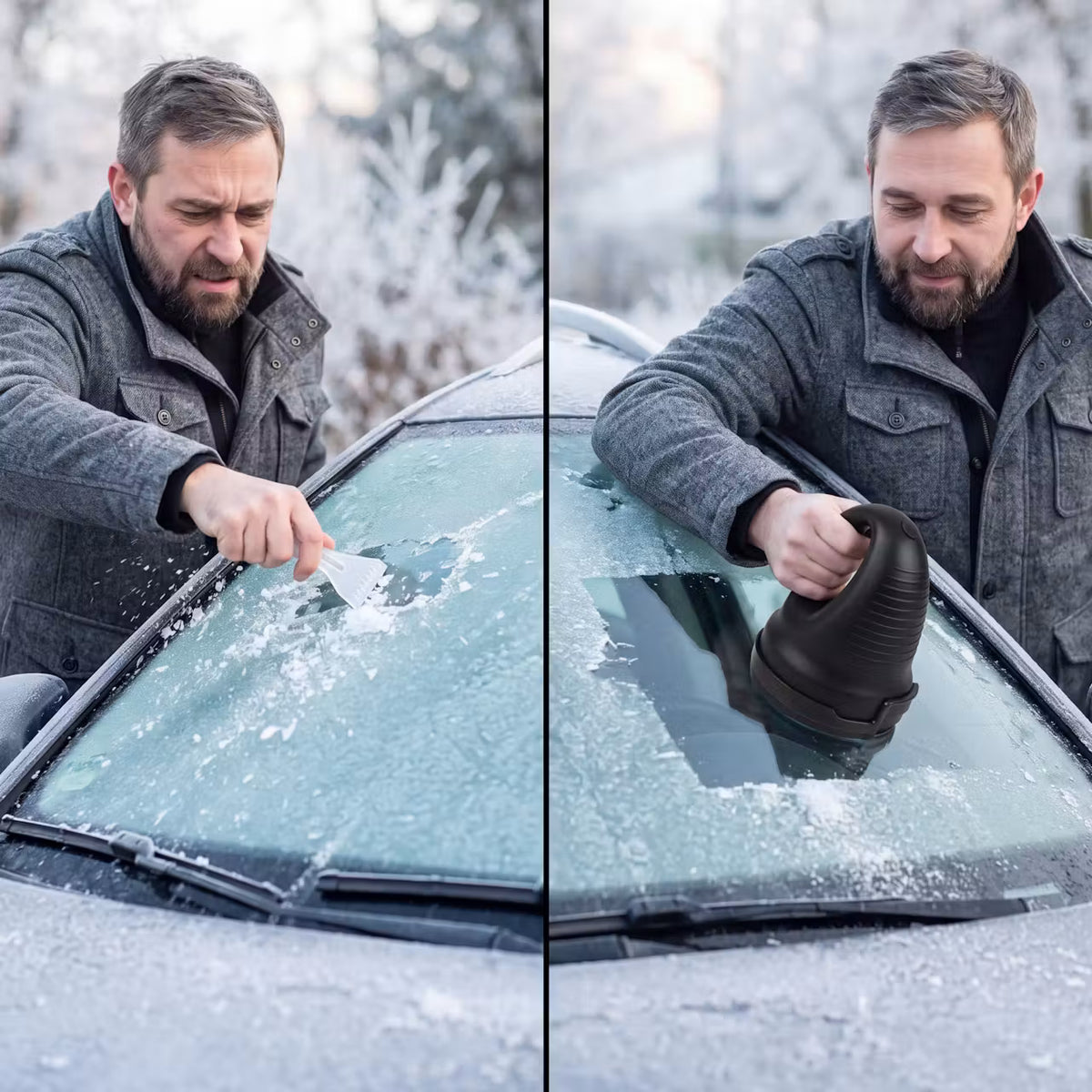 Beheizter Eiskratzer mit USB-Anschluss
